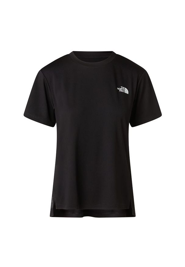 Koszulka damska The North Face Flex 0A8GKTJK31 - czarna. Kolor: czarny. Materiał: tkanina, poliester. Długość rękawa: krótki rękaw. Długość: krótkie. Sport: fitness