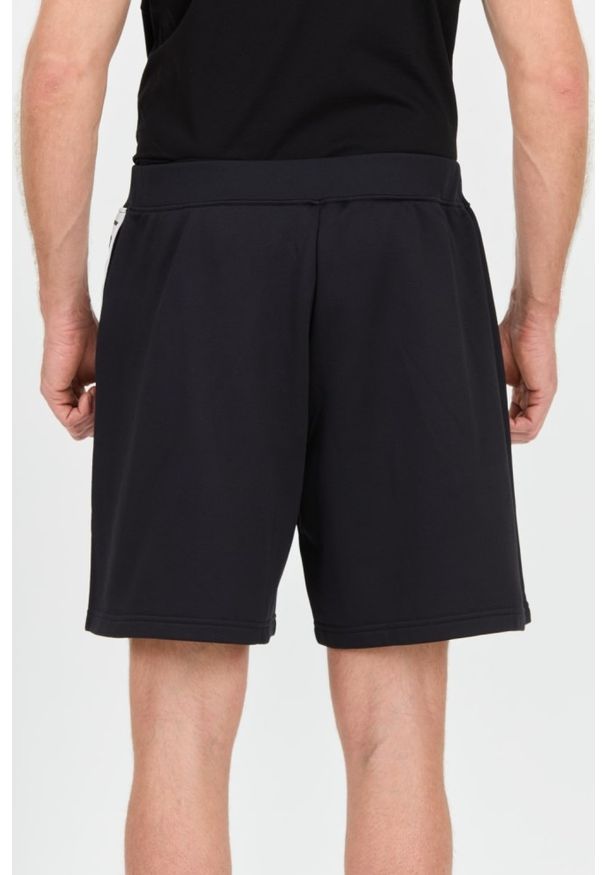 DSQUARED2 Czarne męskie spodenki Relax Fit, Rozmiar L. Kolor: czarny