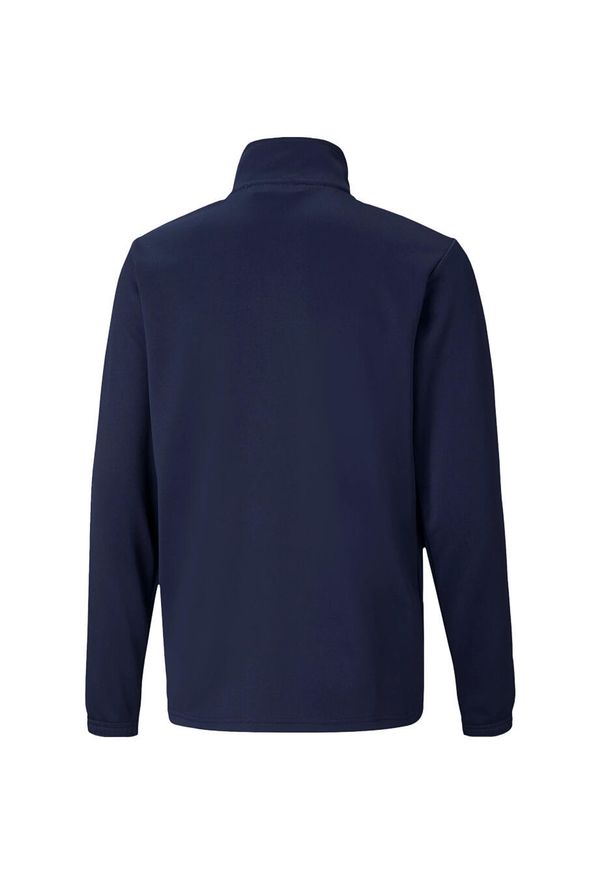 Bluza dla dzieci Puma teamRISE Training Poly Jacket Jr granatowa. Kolor: niebieski. Materiał: poliester. Sport: piłka nożna
