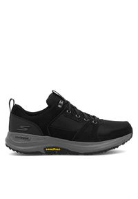 skechers - Skechers Półbuty 216106BKCC Czarny. Kolor: czarny. Materiał: skóra, zamsz