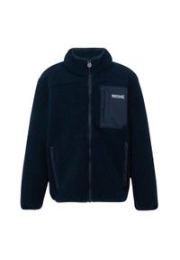 Regatta - Bluza Polarowa Dziecięca Pełen Suwak Frankie. Kolor: niebieski. Materiał: polar. Sezon: zima. Sport: turystyka piesza #1