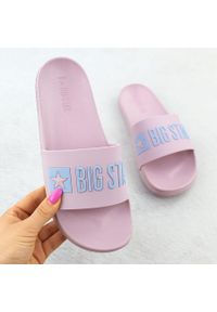 Big-Star - Klapki plażowe basenowe różowe Big Star SS274709. Okazja: na plażę. Kolor: różowy. Materiał: tworzywo sztuczne. Styl: casual