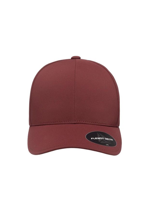 FLEXFIT - Czapka Z Daszkiem Delta Plain. Kolor: czerwony, wielokolorowy, brązowy