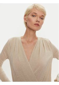 Pinko - PINKO Body Calogero 104464 A29I Beżowy Regular Fit. Kolor: beżowy. Materiał: wiskoza #3
