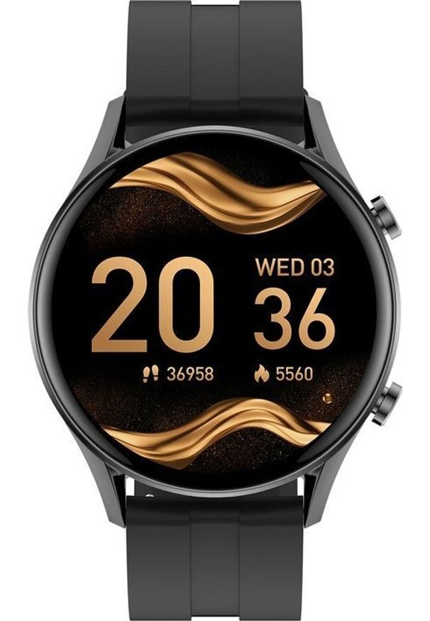 Smartwatch Gino Rossi SW019-2 Czarny (SW019-2). Rodzaj zegarka: smartwatch. Kolor: czarny