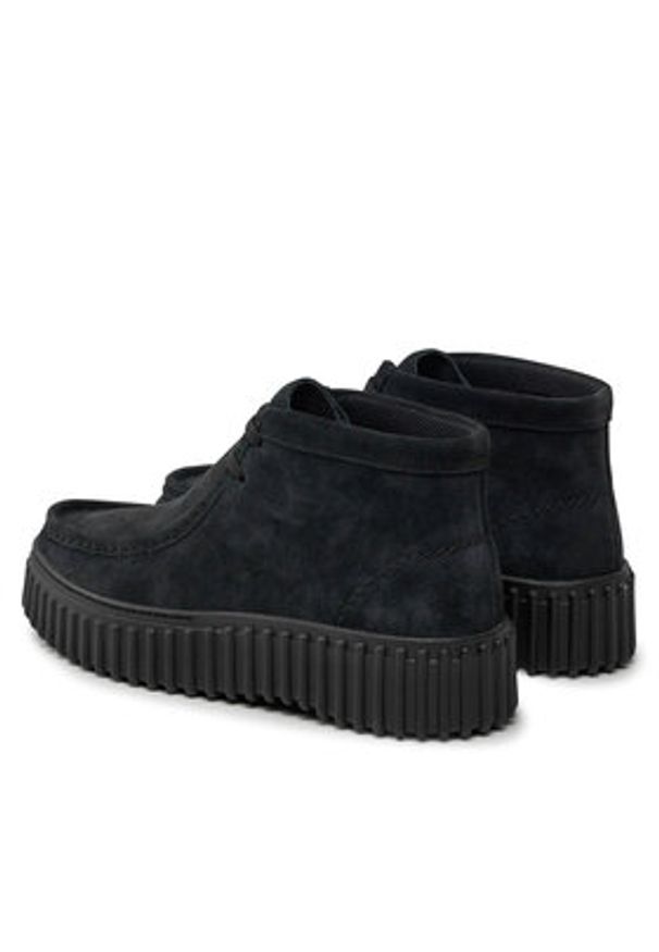 Clarks Trzewiki Torhill Moss 26179360 Czarny. Kolor: czarny. Materiał: zamsz, skóra