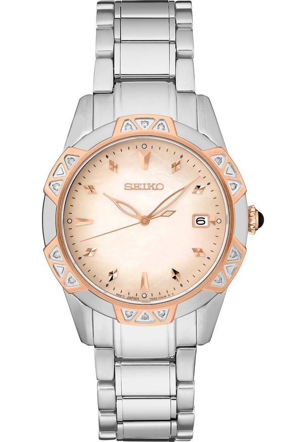 Zegarek Seiko Zegarek Damski Seiko SKK730P1 srebrny. Kolor: srebrny