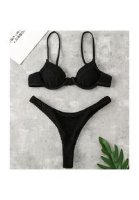 Intica - Bikini z usztywnieniem na plażę i basen Ytsje. Kolor: czarny. Materiał: materiał