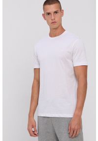 Emporio Armani T-shirt bawełniany (2-pack) 8N1D68.1JPZZ kolor biały z nadrukiem. Okazja: na co dzień. Kolor: biały. Materiał: bawełna. Wzór: nadruk. Styl: casual #5