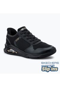 skechers - Buty damskie SKECHERS Uno Tres Air Easy Steppers. Okazja: na co dzień. Kolor: czarny