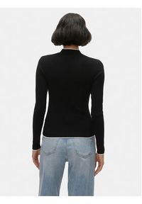 Vero Moda Sweter Flouncy 10299604 Czarny Slim Fit. Kolor: czarny. Materiał: syntetyk #5