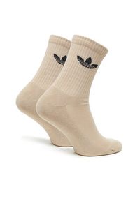 Adidas - adidas Zestaw 6 par wysokich skarpet unisex Trefoil Cushion JY2680 Kolorowy. Materiał: materiał, bawełna. Wzór: kolorowy