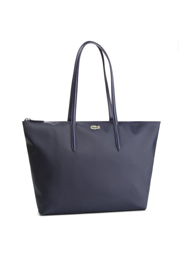 Lacoste Torebka L Shopping Bag NF1888PO Granatowy. Kolor: niebieski. Materiał: skórzane