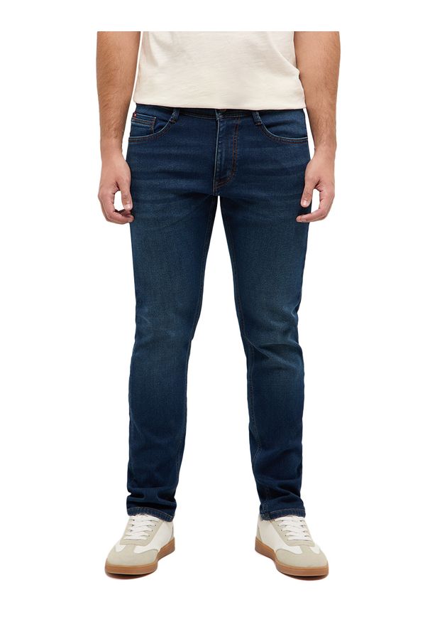 Męskie Spodnie Jeansowe Mustang Style Oregon Slim K Denim Blue 1017431 5000 803