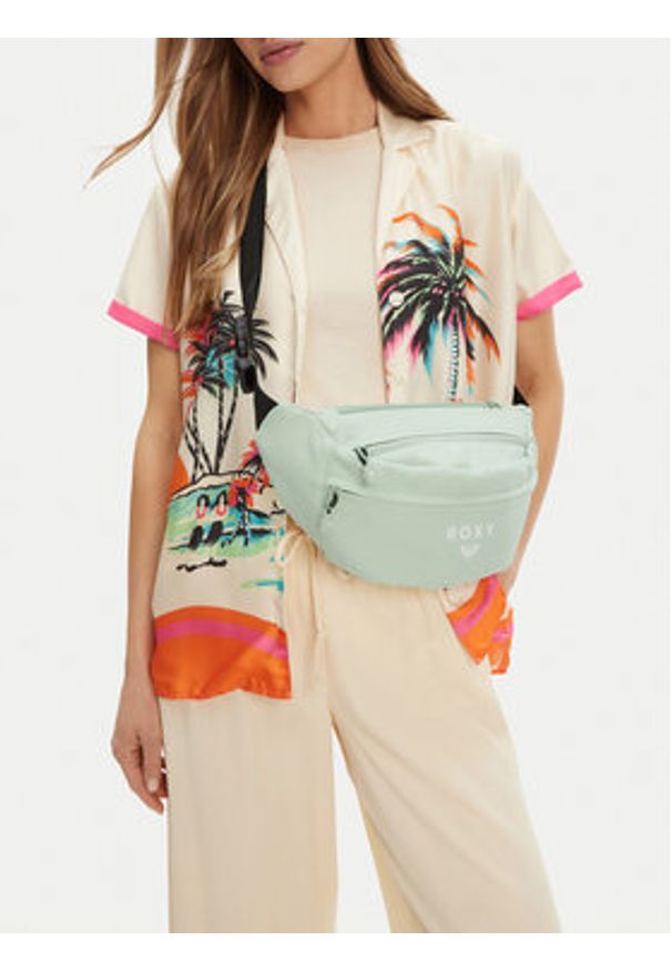 Roxy Saszetka nerka ROXY-M-003-07 Zielony. Kolor: zielony. Materiał: materiał