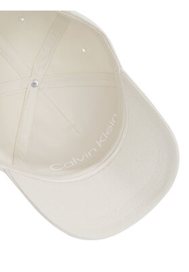 Calvin Klein Czapka z daszkiem Bombed Metal K50K512349 Écru. Materiał: materiał, bawełna