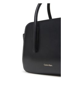 Calvin Klein Torebka Carryall Micro Leather Tote LV04F3057G Czarny. Kolor: czarny. Materiał: skórzane