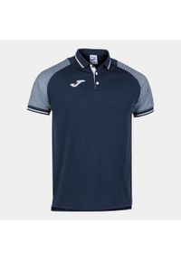 Koszulka polo do tenisa męska Joma Essential II. Typ kołnierza: polo. Kolor: biały, wielokolorowy, niebieski. Sport: tenis