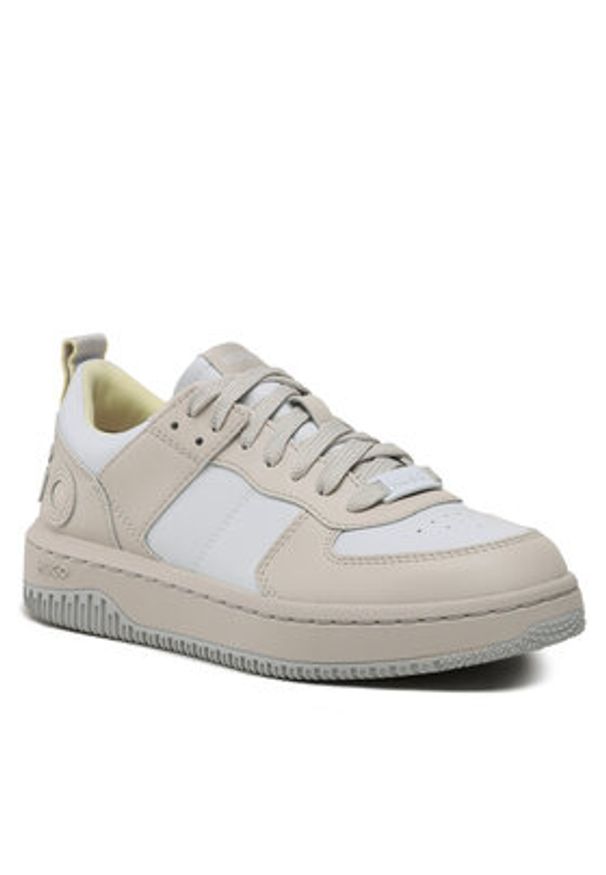 Hugo Sneakersy Kilian 50498537 Beżowy. Kolor: beżowy. Materiał: skóra