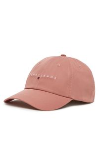 Czapka z daszkiem Tommy Jeans. Kolor: różowy