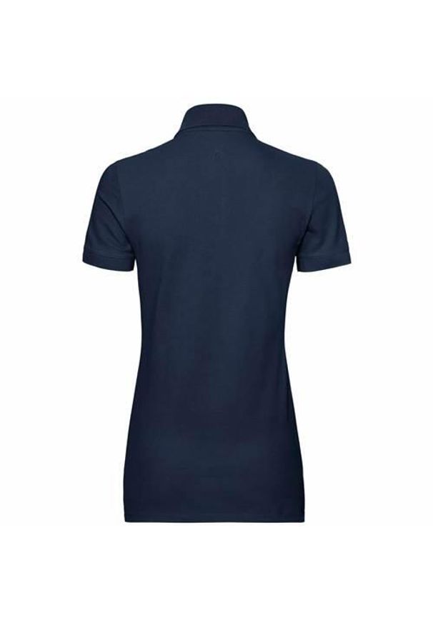 Koszulka sportowa damska Head 814289DB. Typ kołnierza: polo. Kolor: czarny, niebieski, wielokolorowy. Styl: sportowy