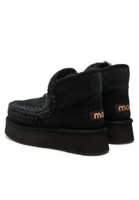 Mou Śniegowce Mini Eskimo Platform Boot FW681000A Czarny. Kolor: czarny. Materiał: skóra. Obcas: na platformie #5