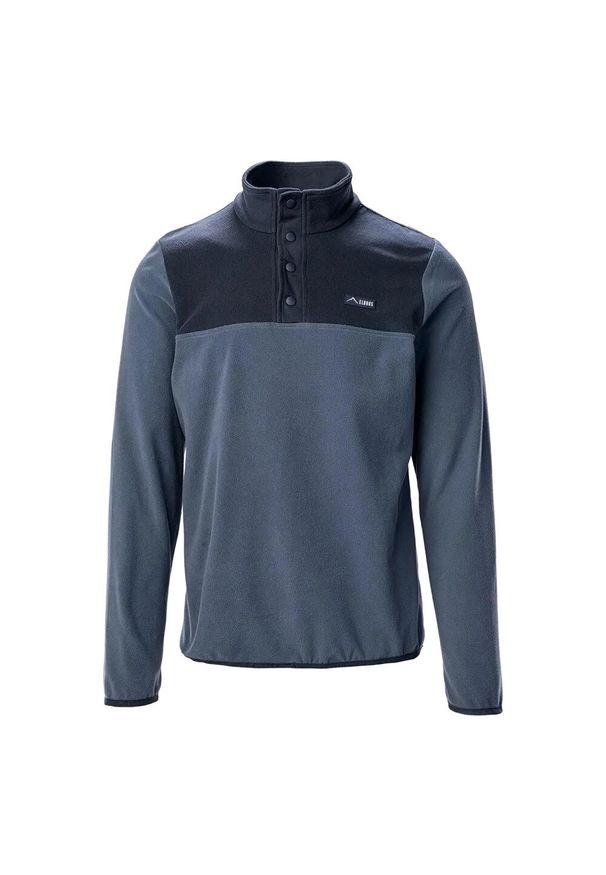 Elbrus - Męski Polarowy Top Larco. Kolor: niebieski. Materiał: polar. Sezon: zima. Sport: turystyka piesza