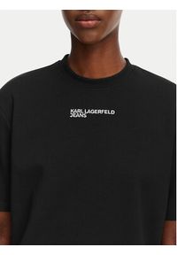 Karl Lagerfeld Jeans T-Shirt B2W17074 Czarny Regular Fit. Kolor: czarny. Materiał: bawełna #3