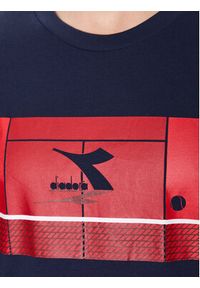 Diadora T-Shirt Match Point 102.179312 Granatowy Regular Fit. Kolor: niebieski. Materiał: bawełna #5