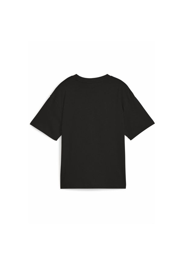 Puma - Młodzieżowa koszulka Essentials Boxy PUMA Black. Kolor: czarny