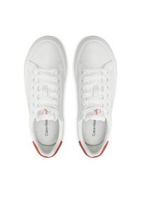 Calvin Klein Jeans Sneakersy Bold Vulc Flatf Low Lth Ml YW0YW01669 Biały. Kolor: biały. Materiał: skóra #4