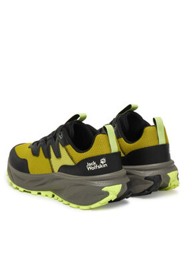 Jack Wolfskin Trekkingi Ps Trail Low A65585 Żółty. Kolor: żółty. Materiał: skóra. Sport: turystyka piesza