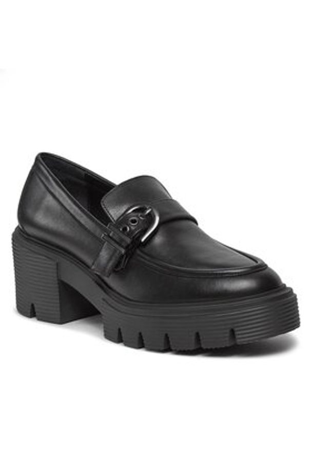 Stuart Weitzman Półbuty Maverick Soho Loafer SF624 Czarny. Kolor: czarny. Materiał: skóra