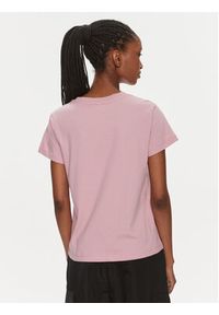 Pinko T-Shirt 100373 A1N8 Różowy Regular Fit. Kolor: różowy. Materiał: bawełna #4