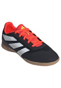 Adidas - Buty adidas Predator Club In Jr IG5435 czarne. Kolor: czarny. Materiał: guma, zamsz. Szerokość cholewki: normalna. Sport: piłka nożna