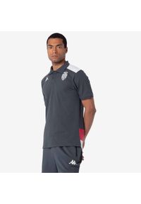 Kappa - Polo AS Monaco Acramy 2024/25. Typ kołnierza: polo. Kolor: szary, biały, wielokolorowy. Sport: piłka nożna #1