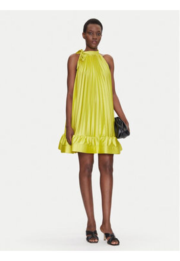 Dixie Sukienka koktajlowa A319W014A Zielony Regular Fit. Kolor: zielony. Materiał: syntetyk. Styl: wizytowy