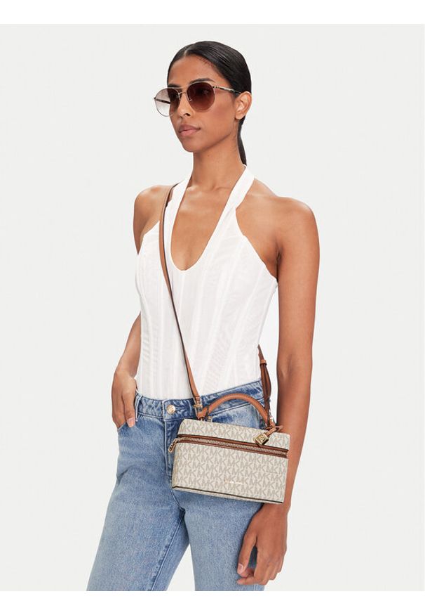 MICHAEL Michael Kors Torebka 32F5GQ1C0B Écru. Kolor: kremowy. Materiał: skórzane