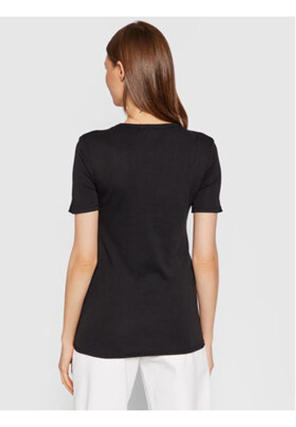 United Colors of Benetton - United Colors Of Benetton T-Shirt 3GA2E16A0 Czarny Regular Fit. Kolor: czarny. Materiał: bawełna