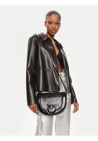 Pinko Torebka Love Round Click Classic PE 24 PLTT 101510 A1JG Czarny. Kolor: czarny. Materiał: skórzane #2