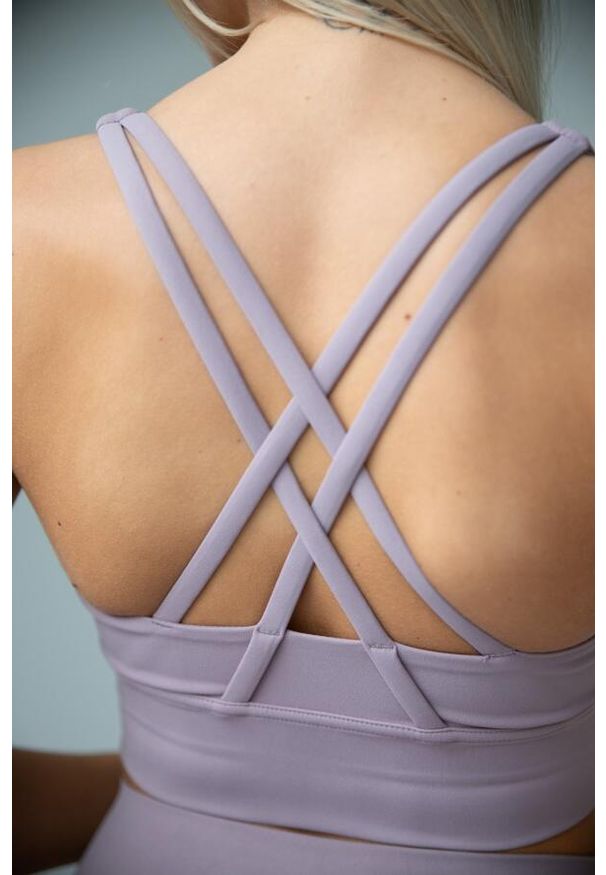 2SkIN - Stanik sportowy damski Balance mauve 2skin. Kolor: fioletowy. Sport: fitness