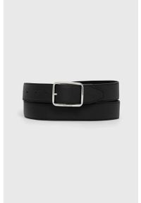 Calvin Klein pasek skórzany męski kolor czarny. Kolor: czarny. Materiał: skóra #1