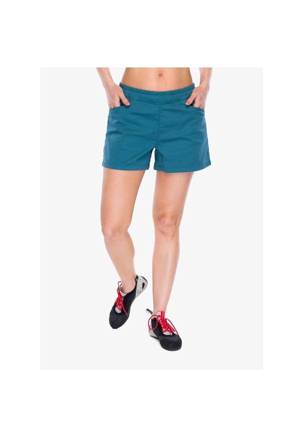 Spodenki wspinaczkowe damskie Black Diamond Notion Shorts. Kolor: zielony. Sport: wspinaczka