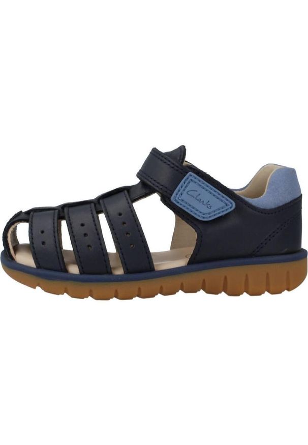 Clarks - Sandały CLARKS ROAM BAY T Niebieski. Kolor: niebieski. Materiał: skóra. Sezon: lato