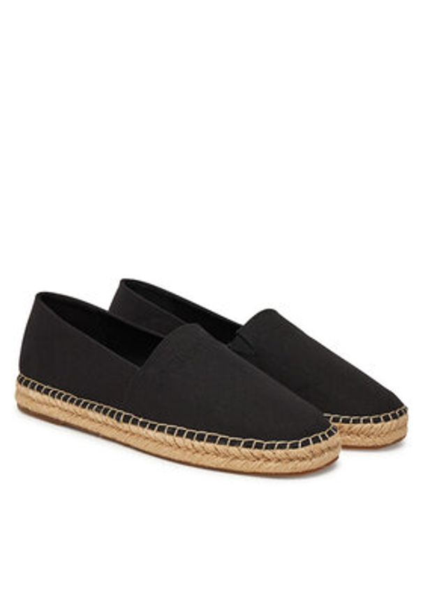Calvin Klein Espadryle Espadrille Cv Logo HM0HM01808 Czarny. Kolor: czarny. Materiał: materiał
