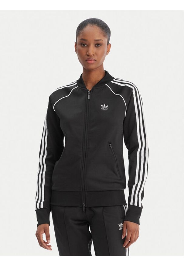 Adidas - adidas Bluza Primeblue Sst GD2374 Czarny Regular Fit. Kolor: czarny. Materiał: bawełna
