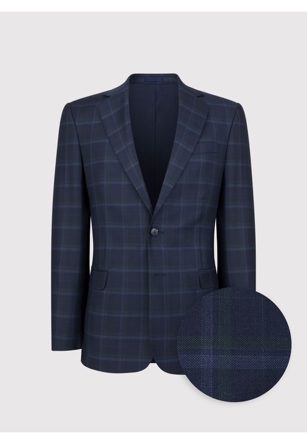 Pako Lorente - PAKO LORENTE – Granatowa marynarka garniturowa. Kolor: niebieski. Styl: elegancki