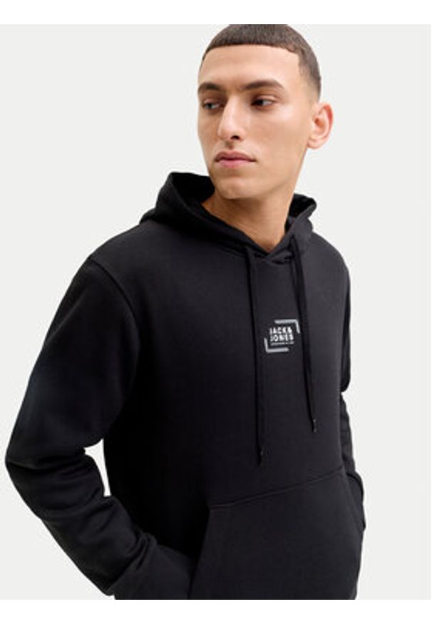 Jack & Jones Bluza Corp 12268422 Czarny Regular Fit. Kolor: czarny. Materiał: syntetyk