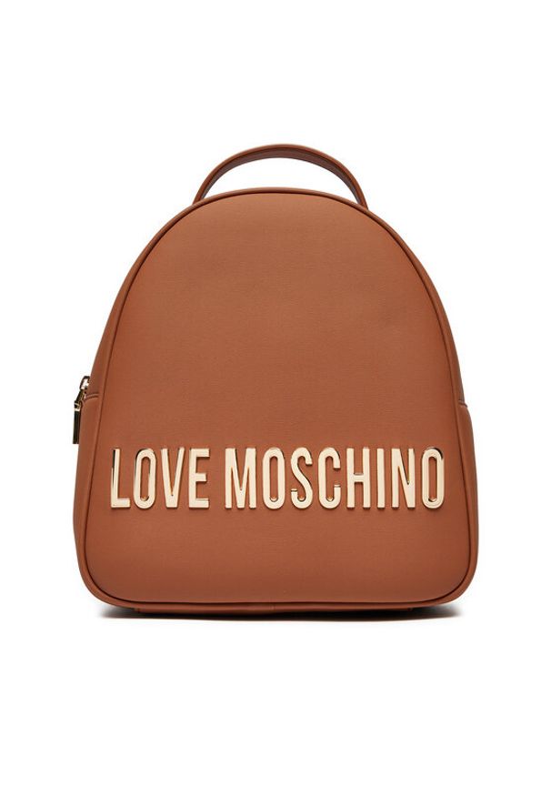 Love Moschino - LOVE MOSCHINO Plecak JC4197PP1LKD0208 Brązowy. Kolor: brązowy. Materiał: skóra