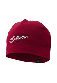 Czapka zimowa męska beanie EXTREME HOBBY CLUSTER. Kolor: czerwony. Materiał: elastan, bawełna. Sezon: zima. Styl: casual #1